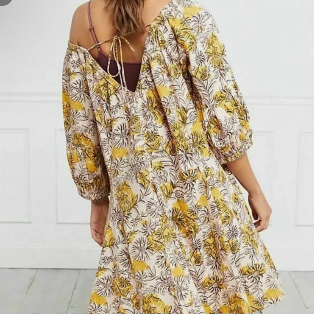 Small Anthropologie Daily Practice Mollie Oversized Floral Tunic Dress - Picture 2 of 7